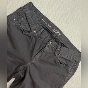 Women’s Ann Taylor Loft Gray Jeans Size 4 Modern Slim Fit